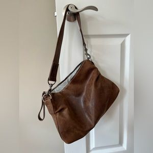 Rough & Tumble Breeze handbag, limited, leather in rustic pecan, 2 straps